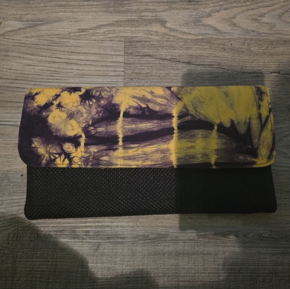 Bohemian Chic Tie-Dye Clutch - Picture 1 of 5